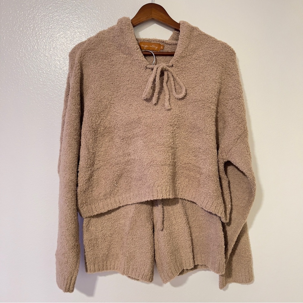 Elegant Beige Women's Cowl Neck Sweater